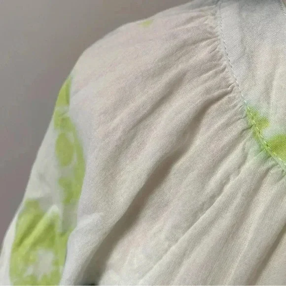 Elizabeth & James Tie Dye Cotton Button Front Blouse M - Picture 6 of 13